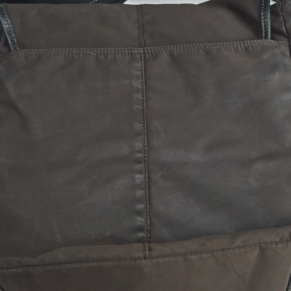 Coach Varick Brown Nylon Messenger Bag